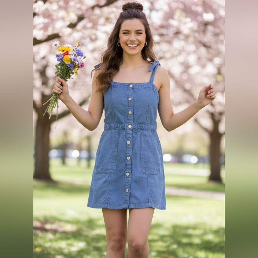 Rebecca taylor Blue denim dress M
